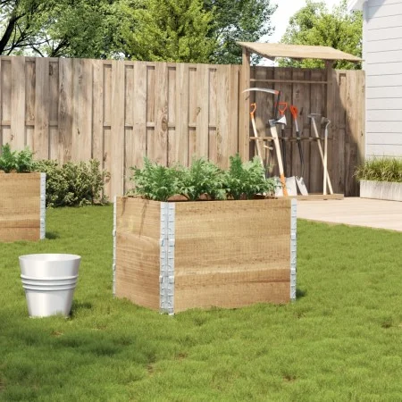 Jardinera de madera maciza de pino 80x60 cm de , Maceteros y jardineras - Ref: Foro24-3295419, Precio: 86,21 €, Descuento: %