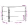Jardinera de madera maciza de pino 80x60 cm de , Maceteros y jardineras - Ref: Foro24-3295419, Precio: 95,25 €, Descuento: %