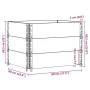 Jardinera de madera maciza de pino 80x60 cm de , Maceteros y jardineras - Ref: Foro24-3295419, Precio: 86,21 €, Descuento: %