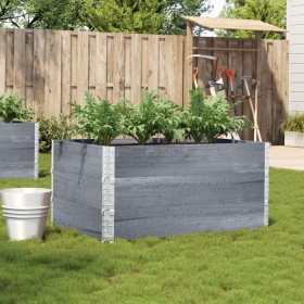 Jardinera de madera maciza de pino gris 120x80 cm de , Maceteros y jardineras - Ref: Foro24-3295425, Precio: 123,87 €, Descue...