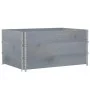 Jardinera de madera maciza de pino gris 120x80 cm de , Maceteros y jardineras - Ref: Foro24-3295425, Precio: 111,42 €, Descue...