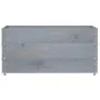 Jardinera de madera maciza de pino gris 120x80 cm de , Maceteros y jardineras - Ref: Foro24-3295425, Precio: 111,42 €, Descue...