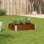 Jardinera de madera maciza de pino marrón 80x60 cm de , Maceteros y jardineras - Ref: Foro24-3295838, Precio: 36,52 €, Descue...