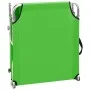 Tumbona plegable con toldo aluminio verde de vidaXL, Tumbonas - Ref: Foro24-310361, Precio: 70,01 €, Descuento: %