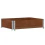 Jardinera de madera maciza de pino marrón 80x60 cm de , Maceteros y jardineras - Ref: Foro24-3295838, Precio: 36,52 €, Descue...