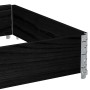 Jardinera de madera maciza de pino negra 120x80 cm de , Maceteros y jardineras - Ref: Foro24-3295844, Precio: 43,29 €, Descue...