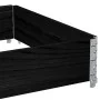 Jardinera de madera maciza de pino negra 120x80 cm de , Maceteros y jardineras - Ref: Foro24-3295844, Precio: 40,20 €, Descue...