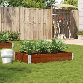 Jardinera de madera maciza de pino marrón 120x80 cm de , Maceteros y jardineras - Ref: Foro24-3295846, Precio: 42,64 €, Descu...