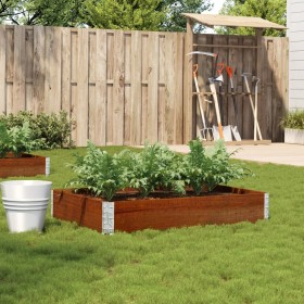 Jardinera de madera maciza de pino marrón 120x80 cm de , Maceteros y jardineras - Ref: Foro24-3295846, Precio: 52,70 €, Descu...