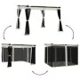 Cenador con paredes de malla acero crema 3x3 m de , Carpas y cenadores - Ref: Foro24-4003908, Precio: 346,39 €, Descuento: %