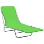 Tumbonas plegables 2 unidades acero y tela verde de vidaXL, Tumbonas - Ref: Foro24-310343, Precio: 87,39 €, Descuento: %