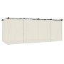 Cenador con cortinas acero color crema 6x3 m de , Carpas y cenadores - Ref: Foro24-4003920, Precio: 503,37 €, Descuento: %