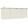 Cenador con cortinas acero color crema 6x3 m de , Carpas y cenadores - Ref: Foro24-4003920, Precio: 483,04 €, Descuento: %