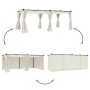 Cenador con cortinas acero color crema 6x3 m de , Carpas y cenadores - Ref: Foro24-4003920, Precio: 503,37 €, Descuento: %