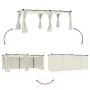 Cenador con cortinas acero color crema 6x3 m de , Carpas y cenadores - Ref: Foro24-4003920, Precio: 483,04 €, Descuento: %