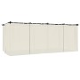 Cenador con cortinas acero color crema 6x3 m de , Carpas y cenadores - Ref: Foro24-4003920, Precio: 503,37 €, Descuento: %