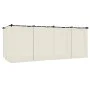 Cenador con cortinas acero color crema 6x3 m de , Carpas y cenadores - Ref: Foro24-4003920, Precio: 483,04 €, Descuento: %