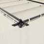 Cenador con cortinas acero color crema 6x3 m de , Carpas y cenadores - Ref: Foro24-4003920, Precio: 503,37 €, Descuento: %