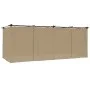 Cenador con cortinas acero taupe 6x3 m de , Carpas y cenadores - Ref: Foro24-4003922, Precio: 495,82 €, Descuento: %