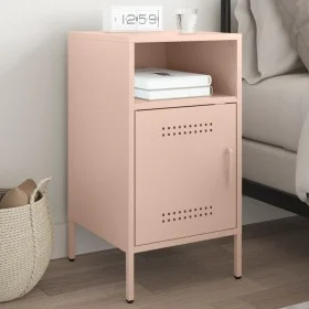 Mesita de noche acero rosa 36x39x68 cm de , Mesitas de noche - Ref: Foro24-843068, Precio: 63,91 €, Descuento: %