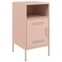 Mesita de noche acero rosa 36x39x68 cm de , Mesitas de noche - Ref: Foro24-843068, Precio: 64,66 €, Descuento: %