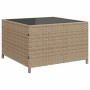 Sofá de jardín en forma de L con mesa y cojines ratán PE beige de , Conjuntos de jardín - Ref: Foro24-369030, Precio: 317,25 ...