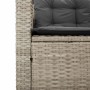 Sofá jardín forma de L con mesa y cojines ratán PE gris claro de , Conjuntos de jardín - Ref: Foro24-369032, Precio: 289,48 €...