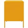Mesitas de noche 2 uds acero amarillo mostaza 36x39x50,5 cm by , Nightstands - Ref: Foro24-842929, Price: 107,45 €, Discount: %