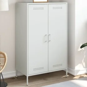 Aparador de acero blanco 68x39x113 cm de , Aparadores - Ref: Foro24-842969, Precio: 145,65 €, Descuento: %