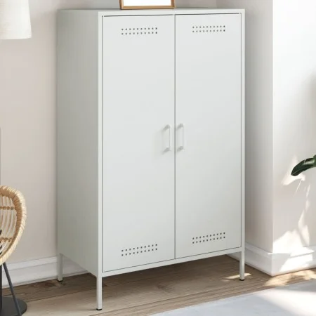 Aparador de acero blanco 68x39x113 cm de , Aparadores - Ref: Foro24-842969, Precio: 145,65 €, Descuento: %