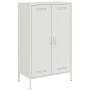 Aparador de acero blanco 68x39x113 cm de , Aparadores - Ref: Foro24-842969, Precio: 147,32 €, Descuento: %