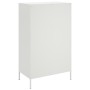 Aparador de acero blanco 68x39x113 cm de , Aparadores - Ref: Foro24-842969, Precio: 147,32 €, Descuento: %