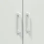 Aparador de acero blanco 68x39x113 cm de , Aparadores - Ref: Foro24-842969, Precio: 145,65 €, Descuento: %