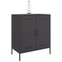 Aparador de acero negro 68x39x79 cm de , Aparadores - Ref: Foro24-842976, Precio: 120,70 €, Descuento: %