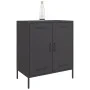 Aparador de acero negro 68x39x79 cm de , Aparadores - Ref: Foro24-842976, Precio: 100,88 €, Descuento: %