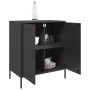 Aparador de acero negro 68x39x79 cm de , Aparadores - Ref: Foro24-842976, Precio: 120,70 €, Descuento: %