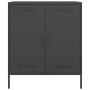 Aparador de acero negro 68x39x79 cm de , Aparadores - Ref: Foro24-842976, Precio: 120,70 €, Descuento: %