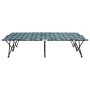 Tumbona plegable para 2 personas acero con estampado de hojas de vidaXL, Tumbonas - Ref: Foro24-310354, Precio: 114,62 €, Des...