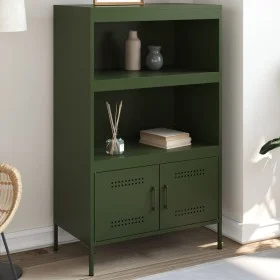 Aparador de acero verde oliva 68x39x113 cm de , Aparadores - Ref: Foro24-842974, Precio: 126,86 €, Descuento: %