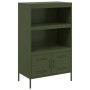 Aparador de acero verde oliva 68x39x113 cm de , Aparadores - Ref: Foro24-842974, Precio: 128,31 €, Descuento: %