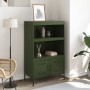 Aparador de acero verde oliva 68x39x113 cm de , Aparadores - Ref: Foro24-842974, Precio: 128,31 €, Descuento: %