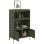 Aparador de acero verde oliva 68x39x113 cm de , Aparadores - Ref: Foro24-842974, Precio: 128,31 €, Descuento: %