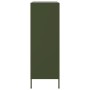 Aparador de acero verde oliva 68x39x113 cm de , Aparadores - Ref: Foro24-842974, Precio: 128,31 €, Descuento: %