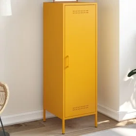 Aparador de acero amarillo mostaza 36x39x113 cm by , Sideboards - Ref: Foro24-843009, Price: 99,74 €, Discount: %