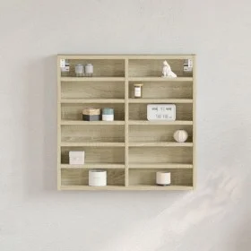 Ingeneering Holzvitrine Eiche Sonoma 60x8,5x58 cm von , Regale und Regale - Ref: Foro24-847963, Preis: 40,83 €, Rabatt: %