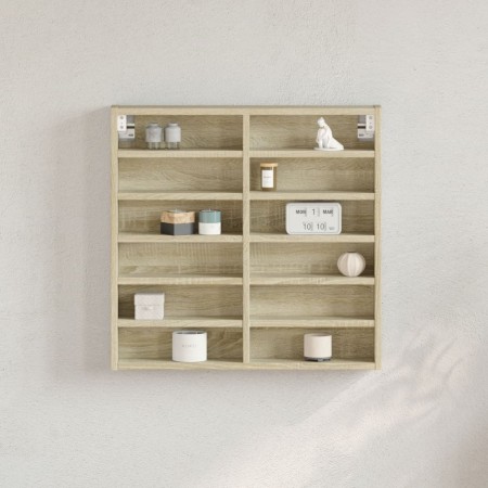 Vitrina de madera de ingeniería roble Sonoma 60x8,5x58 cm de , Estantes y estanterías - Ref: Foro24-847963, Precio: 41,62 €, ...