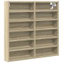 Vitrina de madera de ingeniería roble Sonoma 60x8,5x58 cm de , Estantes y estanterías - Ref: Foro24-847963, Precio: 41,62 €, ...