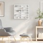 Vitrina de madera ingeniería blanca 60x8,5x58 cm de , Estantes y estanterías - Ref: Foro24-847961, Precio: 44,62 €, Descuento: %