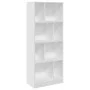 Estantería de madera de ingeniería blanca 57x28,5x141 cm de , Librerías y estanterías - Ref: Foro24-847996, Precio: 69,43 €, ...