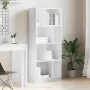 Estantería de madera de ingeniería blanca 57x28,5x141 cm de , Librerías y estanterías - Ref: Foro24-847996, Precio: 69,43 €, ...